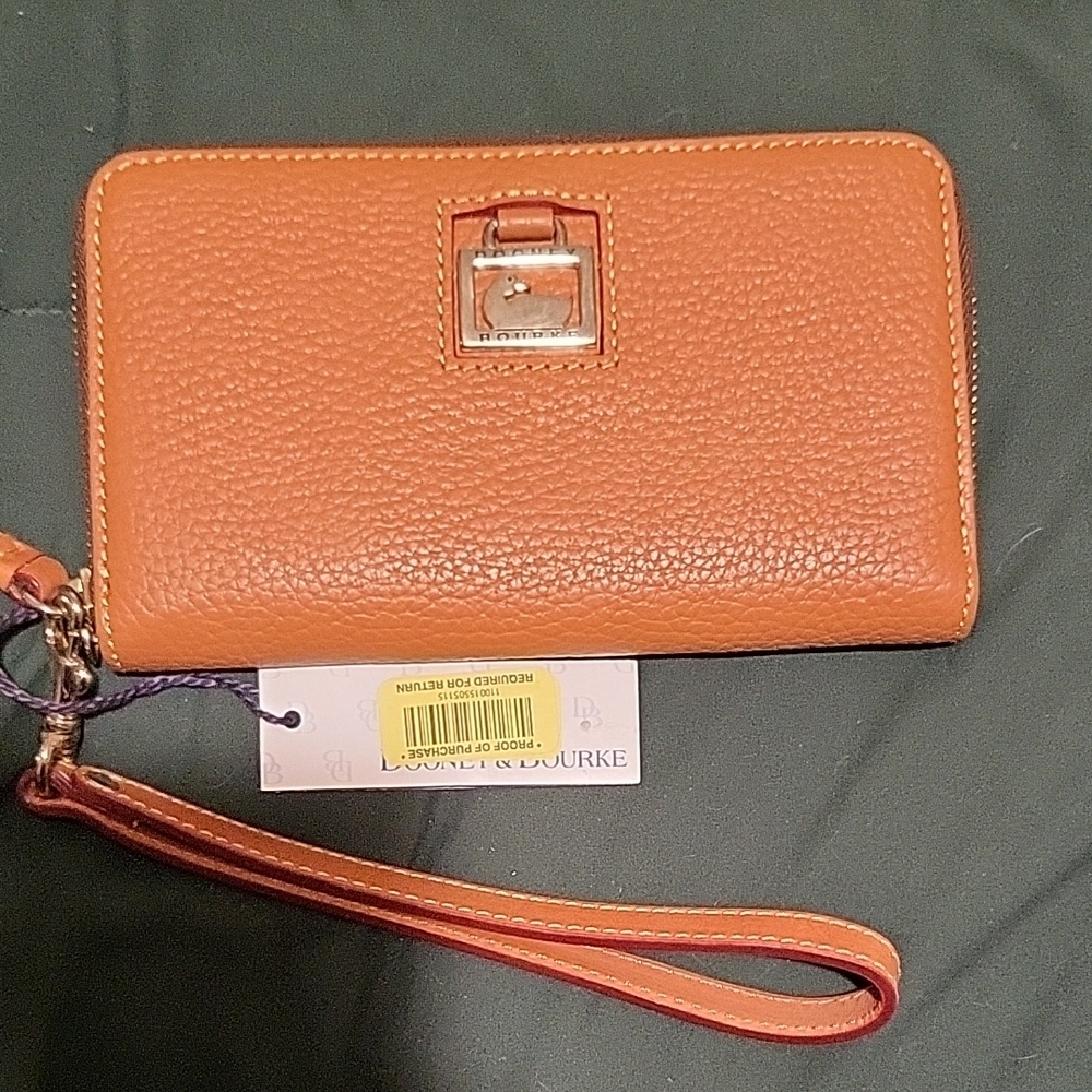 Dooney & Bourke Orange Wristlet Wallet